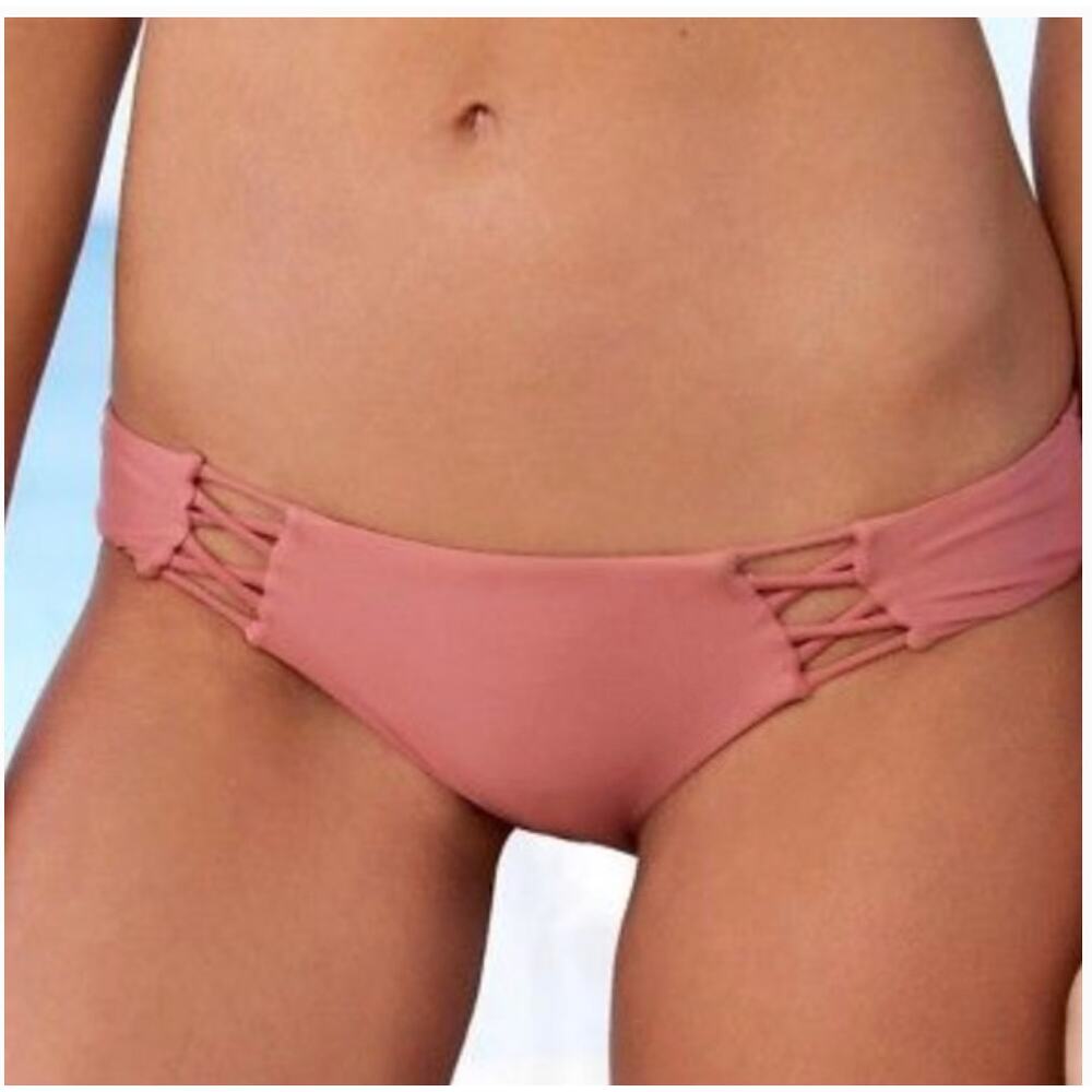 Free People x Amuse Society Joplin Mauve Pink Bikini Bottom Small